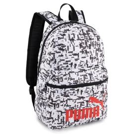 Puma Phase AOP uniszex hátitáska 22L, fehér-fekete-piros, S24