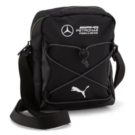 Puma Mercedes AMG Petronas uniszex kicsi válltáska, fekete-fehér-zöld, S24