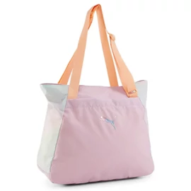 Puma AT ESS Q2 Tote bag női bevásárlótáska, szőlő-barack-halványkék, S24