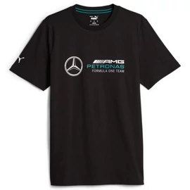 Puma Mercedes AMG Petronas ESS Logo férfi póló, fekete-fehér-zöldeskék, S23