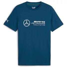 Puma Mercedes AMG Petronas ESS Logo férfi póló, ocean tropic kék-fehér, S24