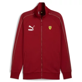 Puma Ferrari Race Iconic T7 férfi cipzáros pulóver, intense piros-sárga, S24