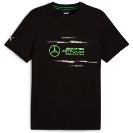 Puma Mercedes AMG Petronas Race Logo férfi póló, fekete-fehér-zöld, S24