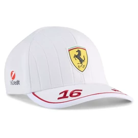 Puma Scuderia Ferrari Replica Charles Leclerc driver baseball sapka, fehér, S25