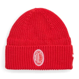 Puma AC Milan ACM ESS uniszex téli kötött sapka, piros-fehér, S25