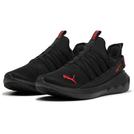 Puma Softride Carson Fresh uniszex futócipő, fekete-piros, S25