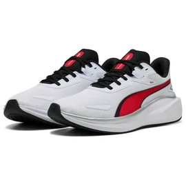Puma Skyrocket Lite uniszex futócipő, fehér-fekete-piros, S25