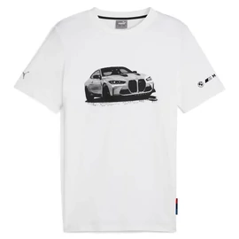 Puma BMW M Motorsport ESS Graphic M4CSL férfi póló, fehér-fekete, S25
