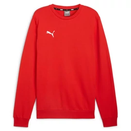 Puma teamGOAL Casuals Crew férfi pulóver, piros-fehér, S25