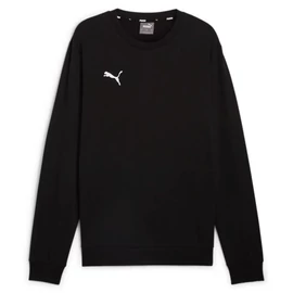 Puma teamGOAL Casuals Crew férfi pulóver, fekete-fehér, S25