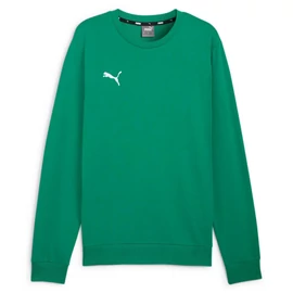 Puma teamGOAL Casuals Crew férfi pulóver, sport zöld-fehér, S25