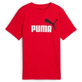 Puma ESS 2 Color No.1 Logo junior gyerek póló, piros-fehér-fekete, S25