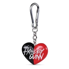 Harley Quinn heart 3D szívalakú kulcstartó