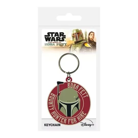 Star Wars Boba Fett Bounty hunter for hire 3D gumi kulcstartó
