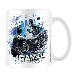 Jurassic World - Bukott birodalom - Fallen Kingdom Raptor & Wrangler bögre 315 ml
