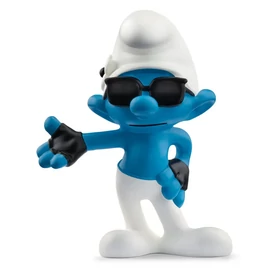 Hupikék Törpikék Törpojáca napszemüvegben figura 5 cm