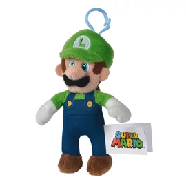Super Mario Luigi - zöld/kék játékos plüsskulcstartó 14cm
