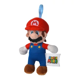 Super Mario - piros/kék játékos plüsskulcstartó 14cm