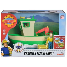 Sam a tűzoltó Charlie hajója játékszett, 20 cm