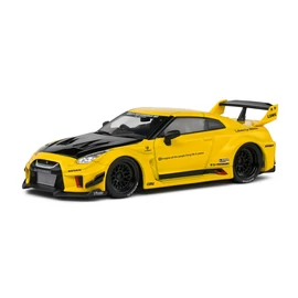 Nissan GT-R (R35) w/LibertyWalk Body Kit sárga 2019 modell autó 1:43