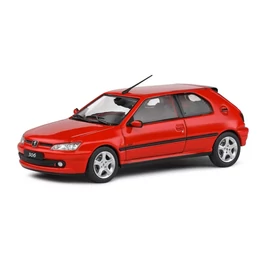 Peugeot 306 GTI S16 16 piros 2002 modell autó 1:43