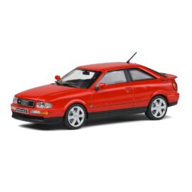Audi Coupe S2 Turbo piros 1992 modell autó 1:43