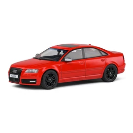 Audi S8 D3 5.2l -V10 2010 piros modell autó 1:43