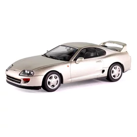 Toyota Supra MK.4 -2JZ ezüst 2002 modell autó 1:43