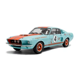 Shelby Mustang GT500 Racing #4 Gulf kék 1967 modellautó 1:18