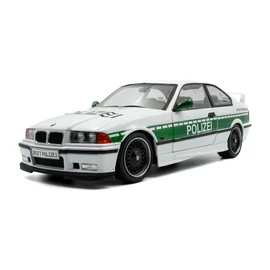 Bmw E36 M3 Coupe Solido Works "Drift Polizei" fehér1991 modell autó 1:18