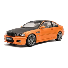 Bmw E46 M3  Coupe Solido Works narancssárga 2000 modellautó 1:18