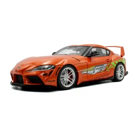 Toyota GR Supra Tribute "F&F design" narancssárga 2024 modellautó 1:18