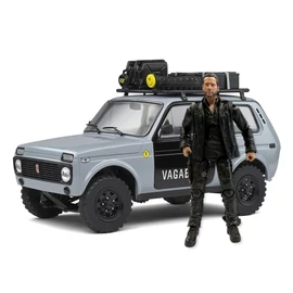 Lada Niva "Vlada"+ figura szürke 1980 modellautó 1:18
