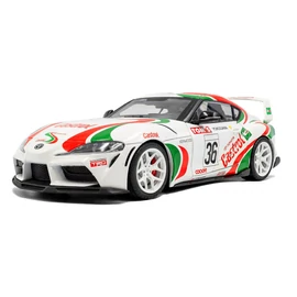 Toyota GR Supra Toyota Racing Castrol Tribute fehér 2024 modellautó 1:18