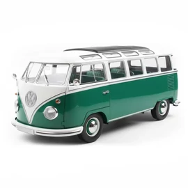 Volkswagen T1 Samba zöld/fehér 1962 modellautó 1:18