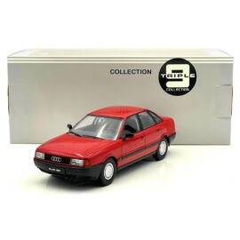 Audi 80 (B3) sedan piros 1989 modell autó 1:18