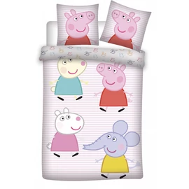 Peppa malac Little Friends gyerek, ovis ágyneműhuzat 100×135cm, 40×60 cm