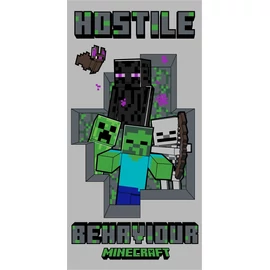 Minecraft Hostile Behaviour fürdőlepedő, strand törölköző 70x140cm