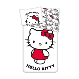 Hello Kitty White ágyneműhuzat 140×200cm, 70×90 cm