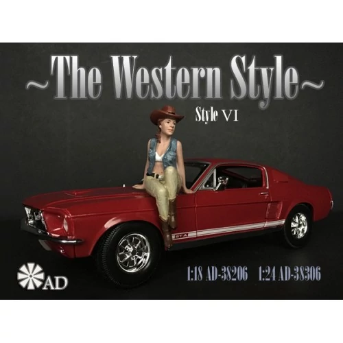 The western style 6 figura modell kiegészítő 1:18