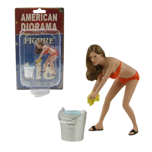 Car Wash Girl-Cindy figura modell 1:18