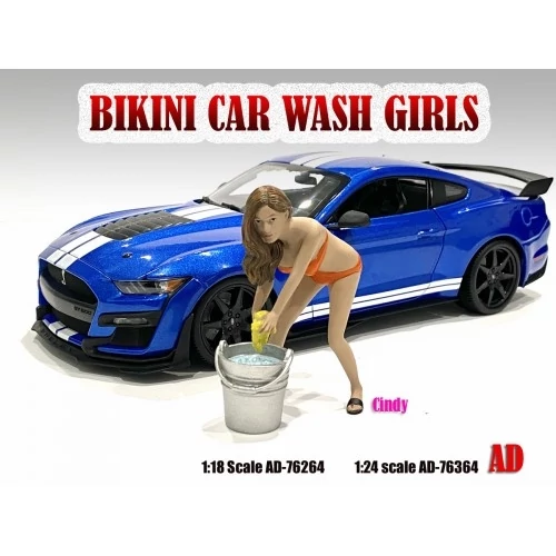 Bikini Car Wash Girl-Cindy figura modell 1:24