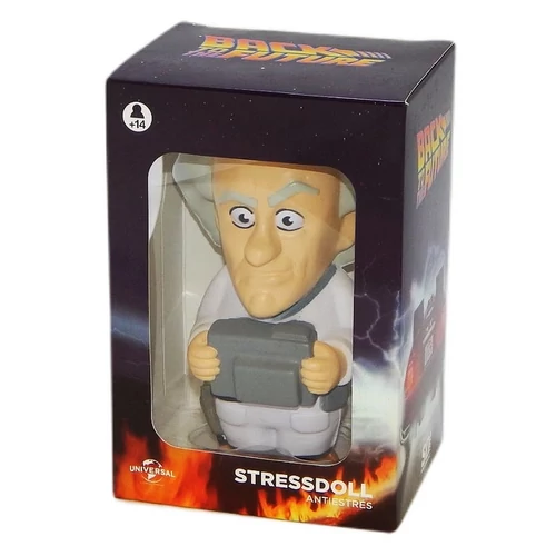 Back to the Future Doc Brown stresszoldó figura 14 cm