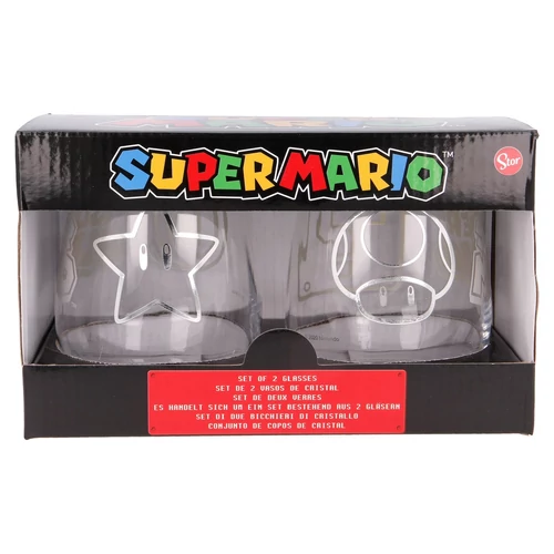 SUPER MARIO pohár szett "2x510ml"