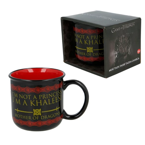 GAME OF THRONES "Trónok harca"black 400 ml bögre