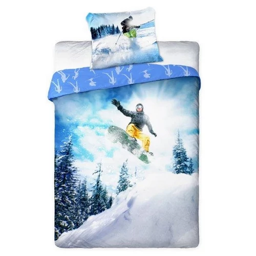 Snowboardos Sportivo ágyneműhuzat szett 140 x 200 + 70 x 90 cm