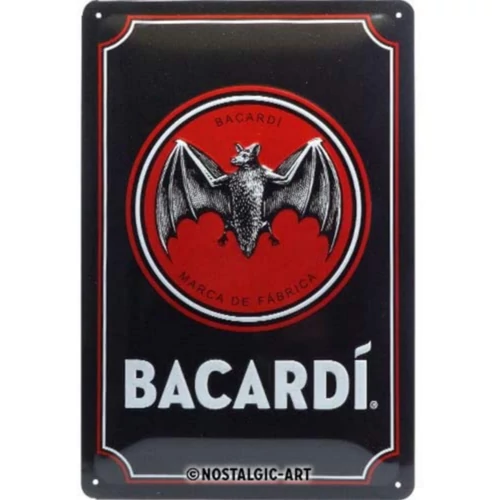 Bacardi dombornyomott fémplakát 20 x 30 cm