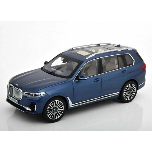 BMW X7 blue metallic modell autó 1:18