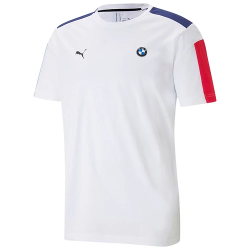 Puma BMW M Motorsport T7 férfi póló, fehér-kék-piros