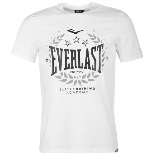 EVERLAST férfi póló, Elite Training Academy, Greatness, fehér-fekete